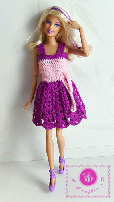 FREE 18 inch doll clothes pattern Drawstring Dress