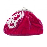 Tamsin Cooper velvet red purse