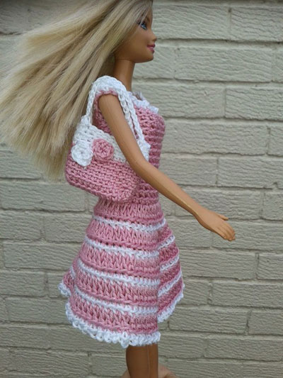 free crochet barbie wedding dress pattern