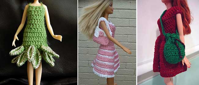 Crocheted Barbie clothes – 10 free patterns - Sweet Living Magazine