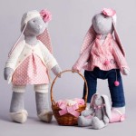 Soft toy bunnies